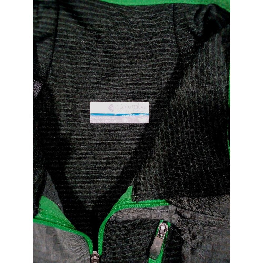 Columbia Shirt Mens M Green Pullover 1/4 Zip Omni Wick Outdoor Running - Picture 2 of 4